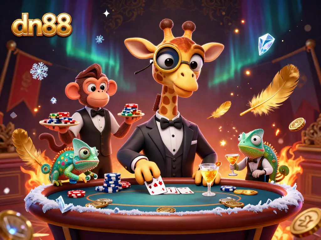 Experience thrilling poker action at dn88 with high-roller giraffe and a dynamic atmosphere.