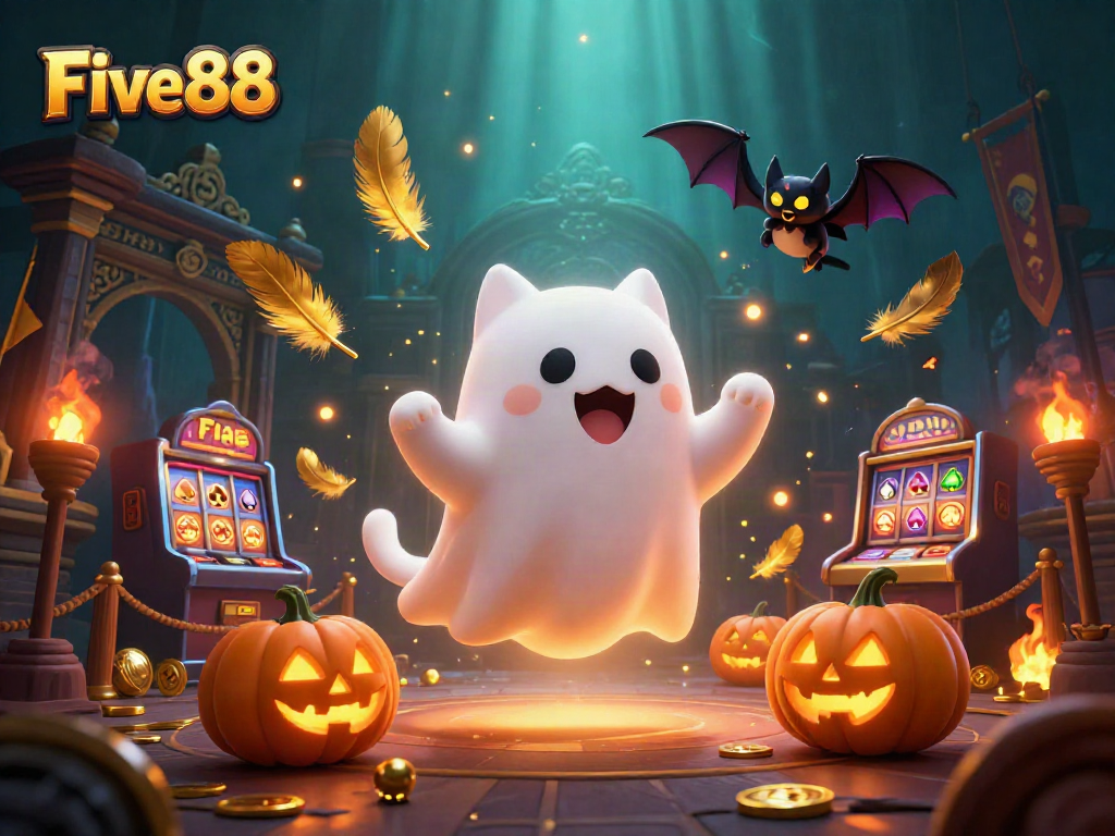 Experience thrill and excitement with Five88's vibrant casino elements and characters.