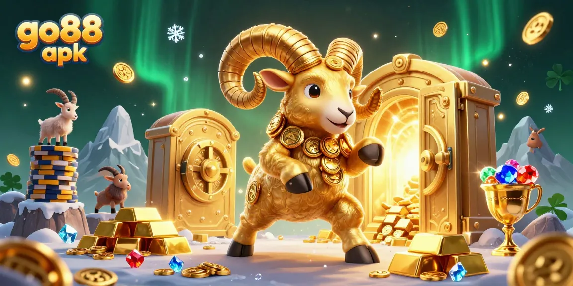 Experience excitement with the go88 apk in this vibrant 3D casino scene.