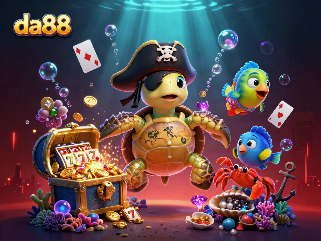 da88 offers thrilling underwater casino adventures with treasure-filled slots and vibrant sea creatures.