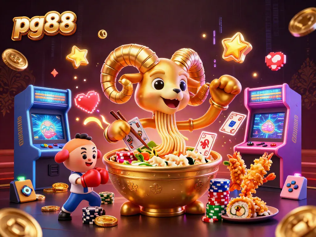 Engage with pg88 in an electrifying casino adventure as characters deal cards and stack chips.
