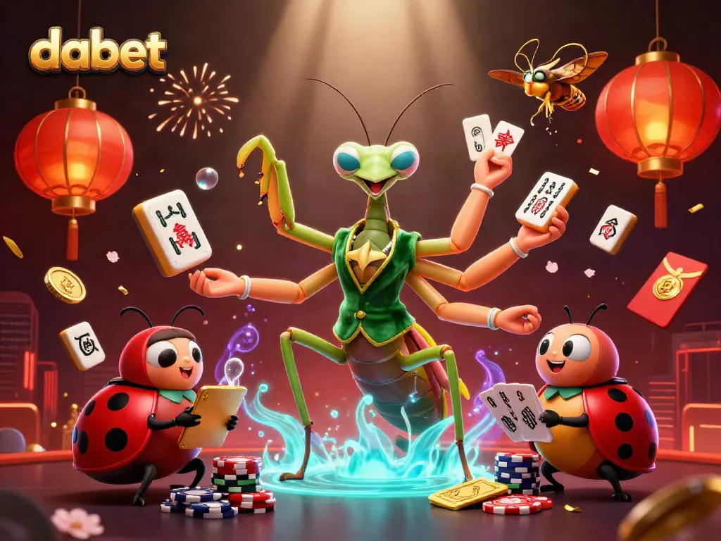 Dabet offers an immersive casino experience with vibrant 3D characters and game elements.