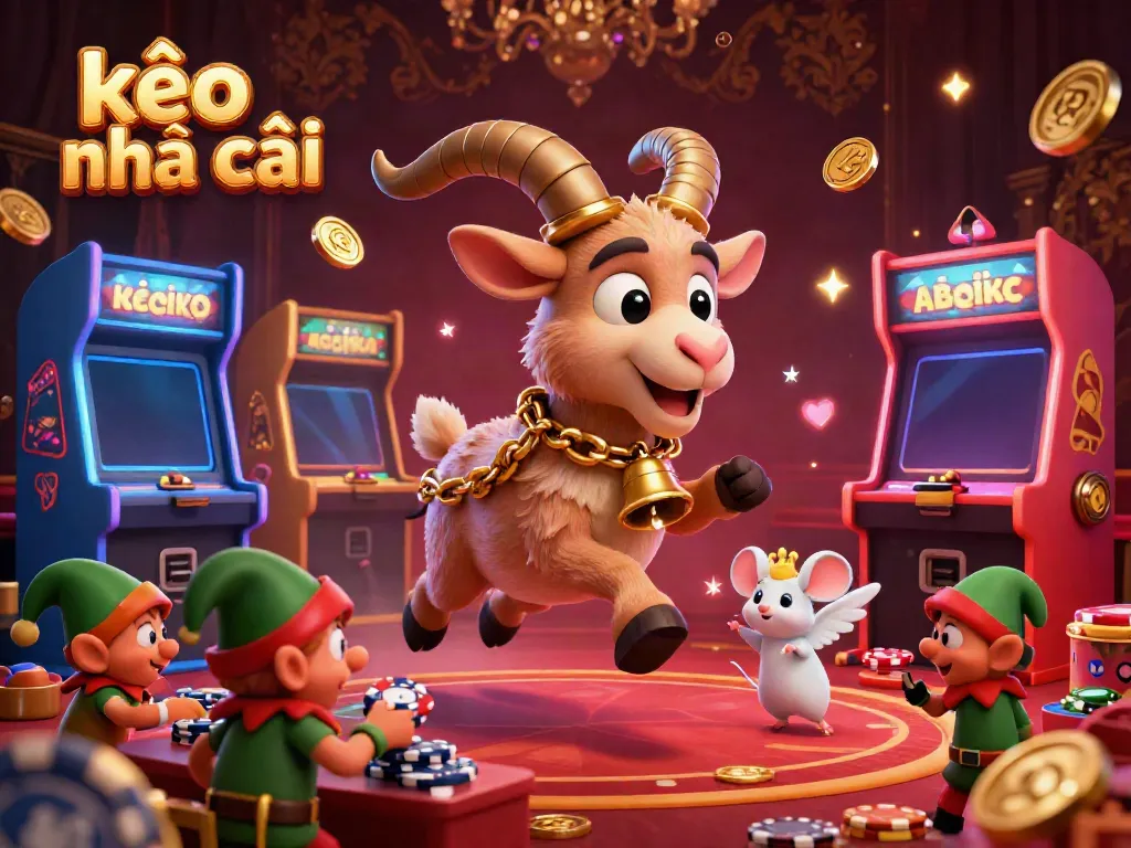 Experience kèo nhà cái in a vibrant casino scene with cartoon characters and dynamic gaming elements.