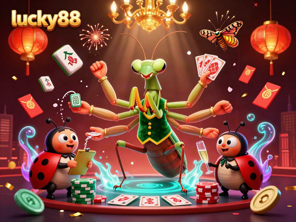 Experience thrilling gameplay at lucky88 with unique characters and vibrant casino elements.