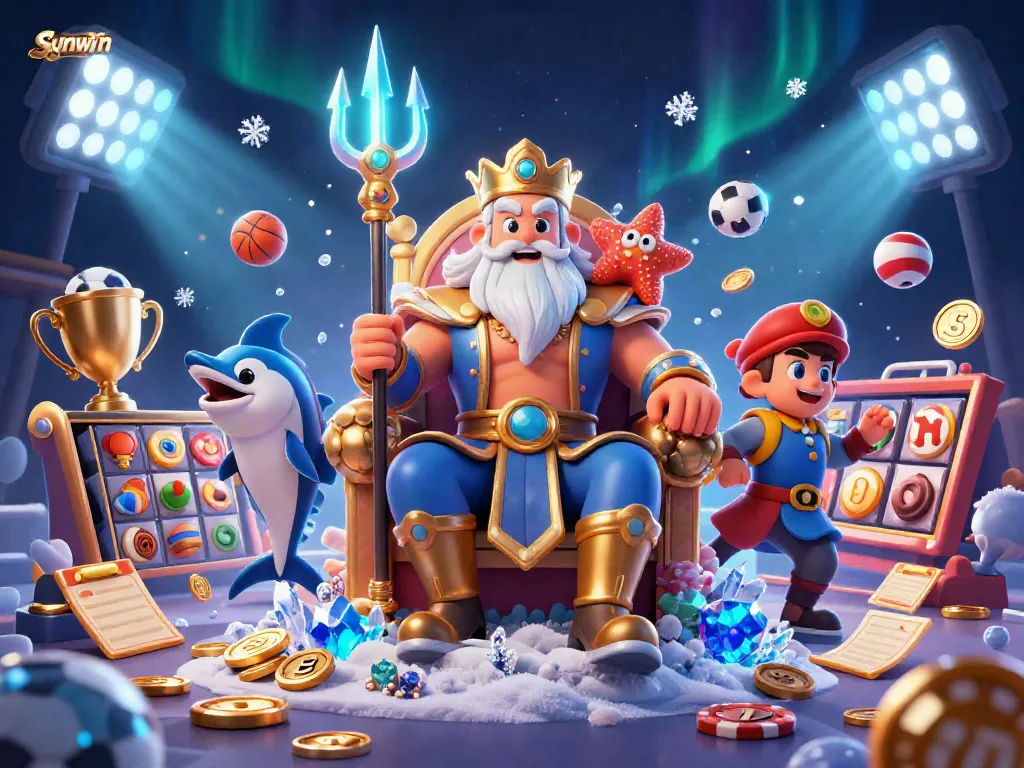 Win big at Sunwin with 3D casino elements and vibrant gaming atmosphere.