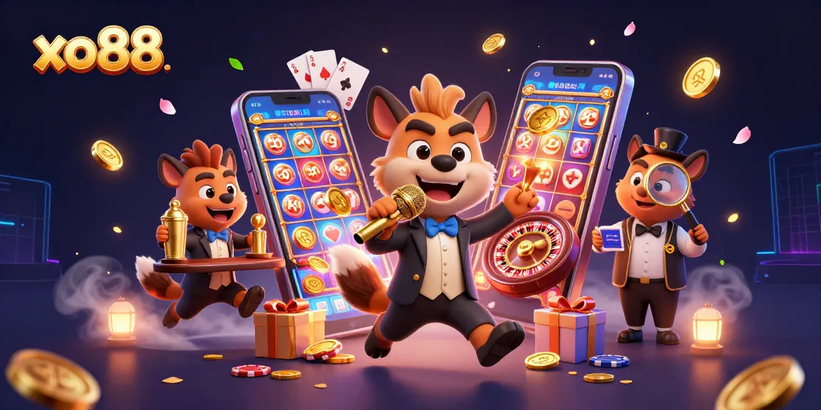 Experience the thrilling excitement of xo88 with hyenas running a vibrant comedy casino.