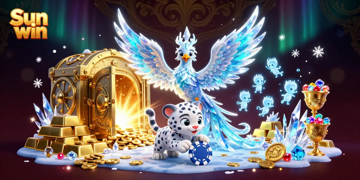 Experience breathtaking gameplay with Sun win, surrounded by colorful casino-themed elements and vibrant characters.