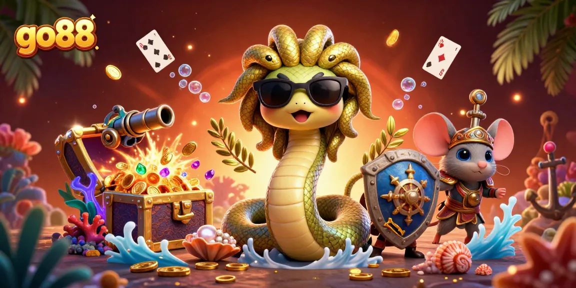 Experience thrilling gaming action with go88 in a vibrant 3D casino aesthetic.