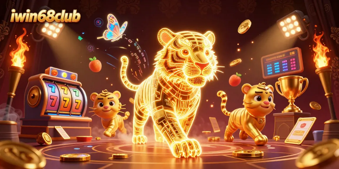 Engage with iwin68club's thrilling slots and jackpots in a vibrant casino scene filled with excitement.