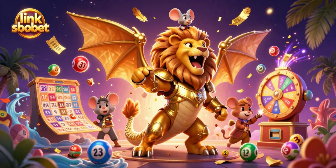 Experience thrilling action with link sbobet, featuring a triumphant chimera and exciting lottery elements.