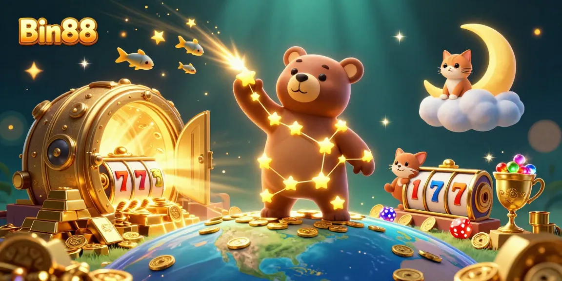 Engage with Bin88's thrilling casino experience while enjoying vibrant 3D casino visuals.