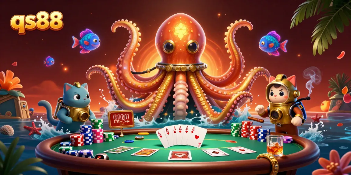 Experience thrilling gaming excitement with qs88 in a vibrant, action-packed 3D casino scene.