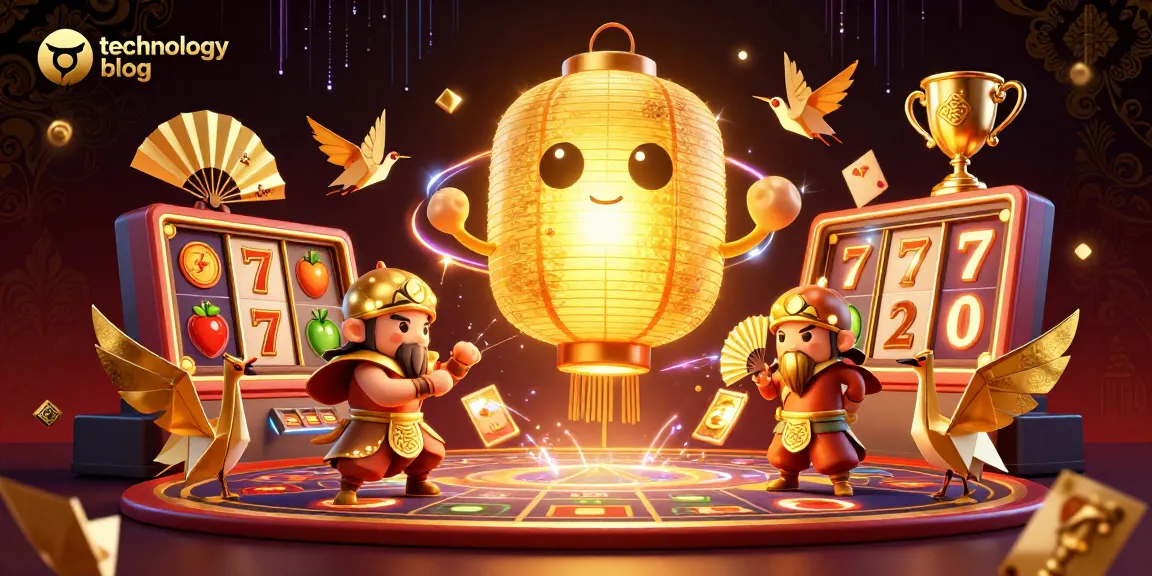 Engage with technology blog and win big at the casino with captivating animated visuals.