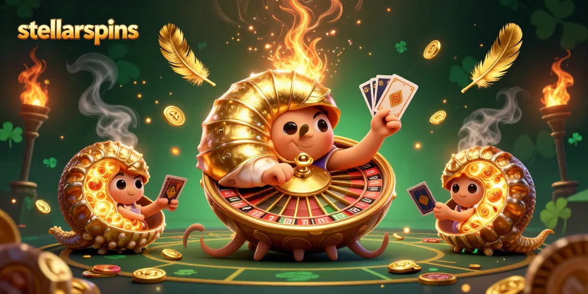 Engage with stellarspins and discover a vibrant 3D casino scene featuring a giant nautilus roulette!